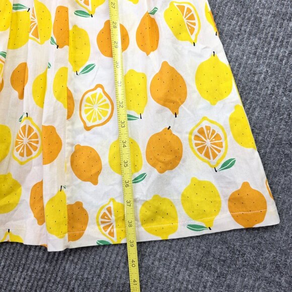 La Soul Dress Womens Large Lemon Print Belted Sleeveless Pockets Summer Casual - Picture 14 of 16